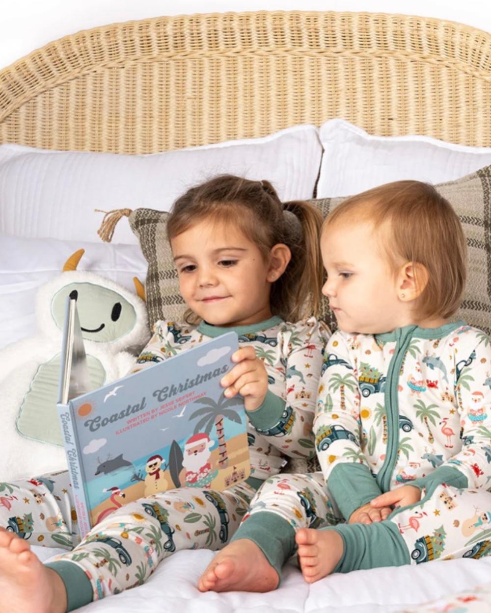 Coastal Christmas Baby Convertible Footie Pajamas by Emerson and Friends