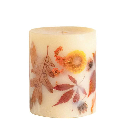 Harvest Pumpkin Small Round Botanical Candle by Rosy Rings