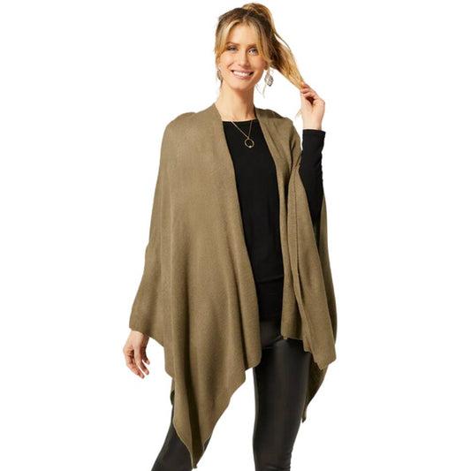 Kiara Lightweight Wrap in Mushroom