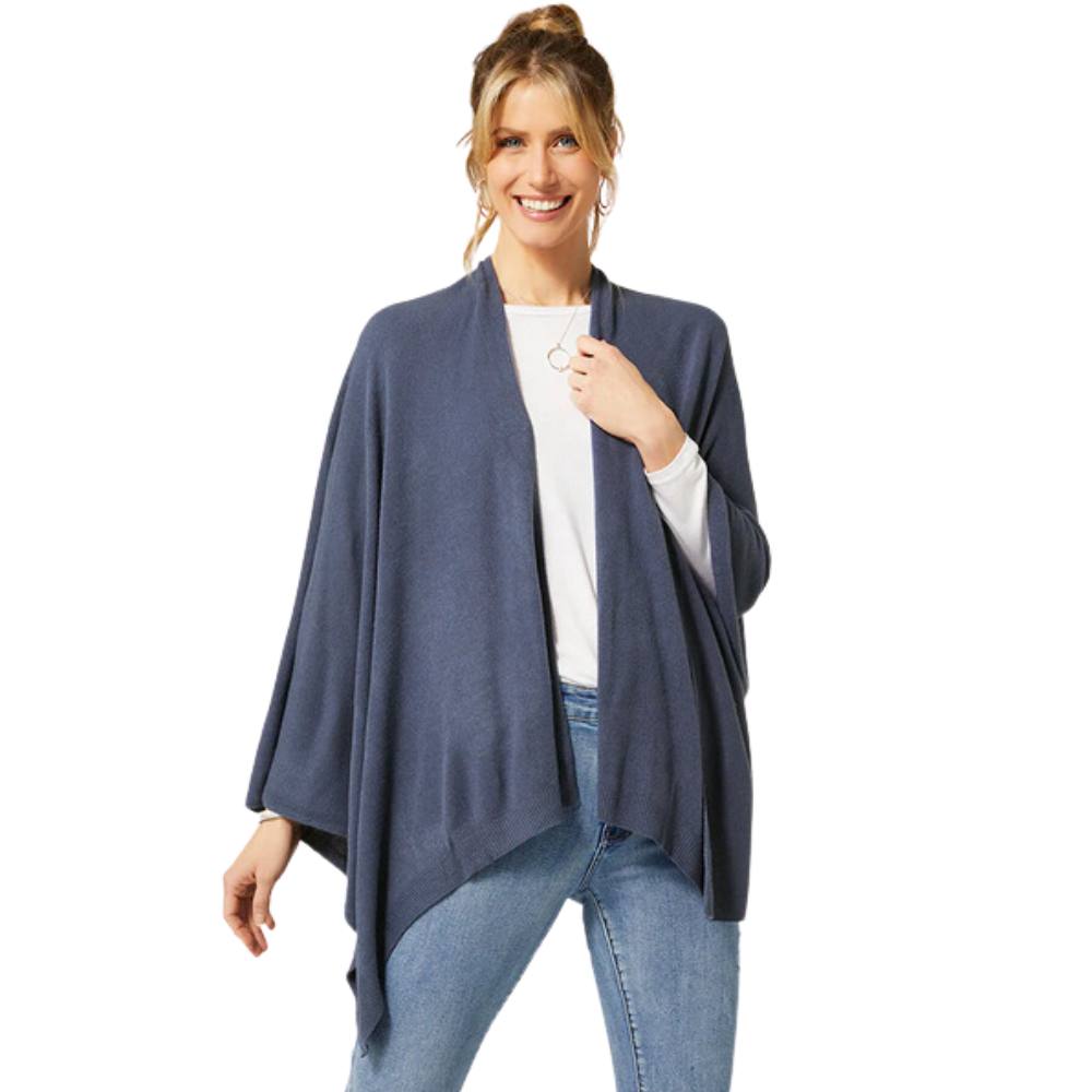 Kiara Lightweight Wrap in Denim