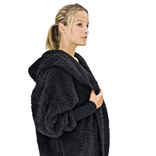 Sherpa Wrap in Black Licorice by Nordic Beach