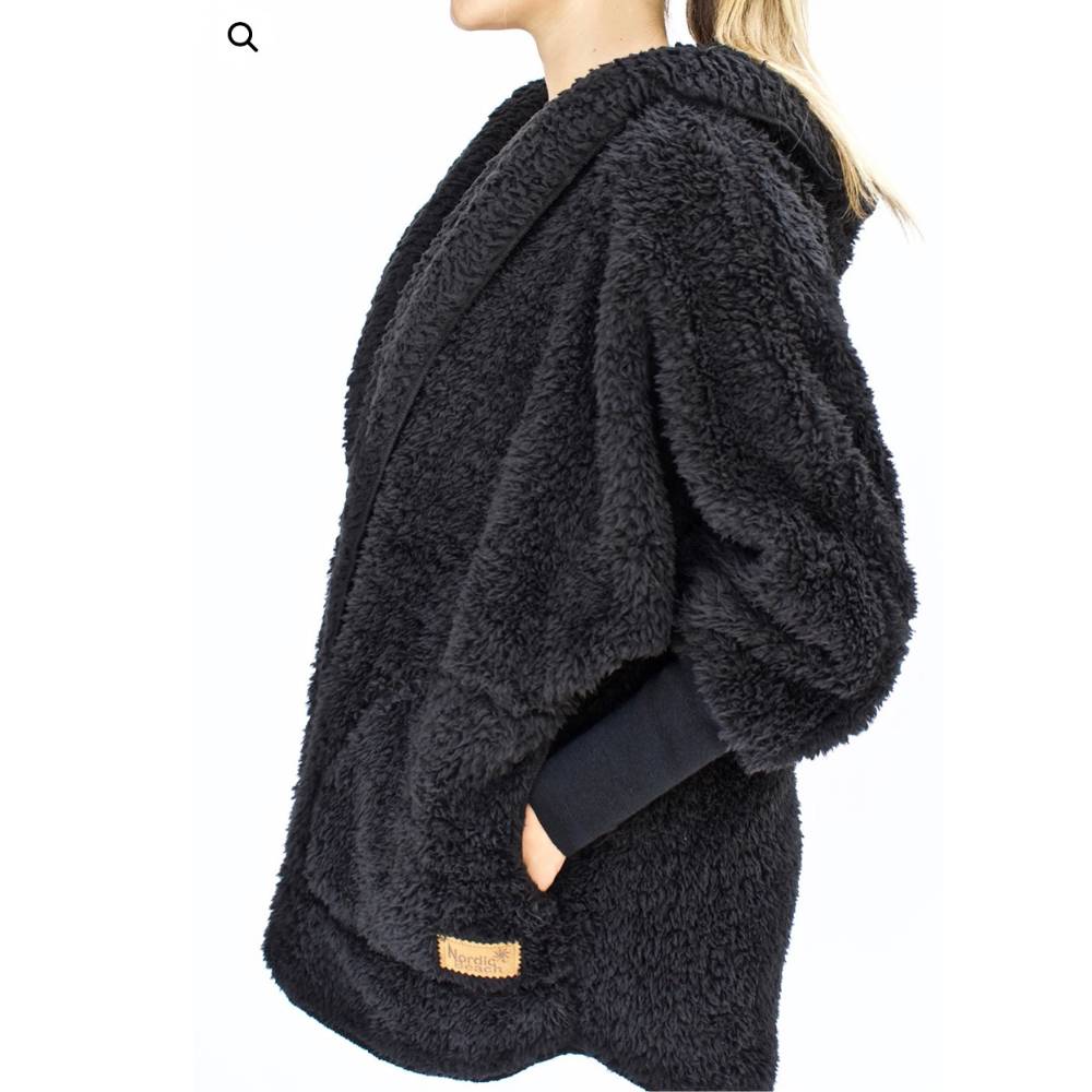 Sherpa Wrap in Black Licorice by Nordic Beach