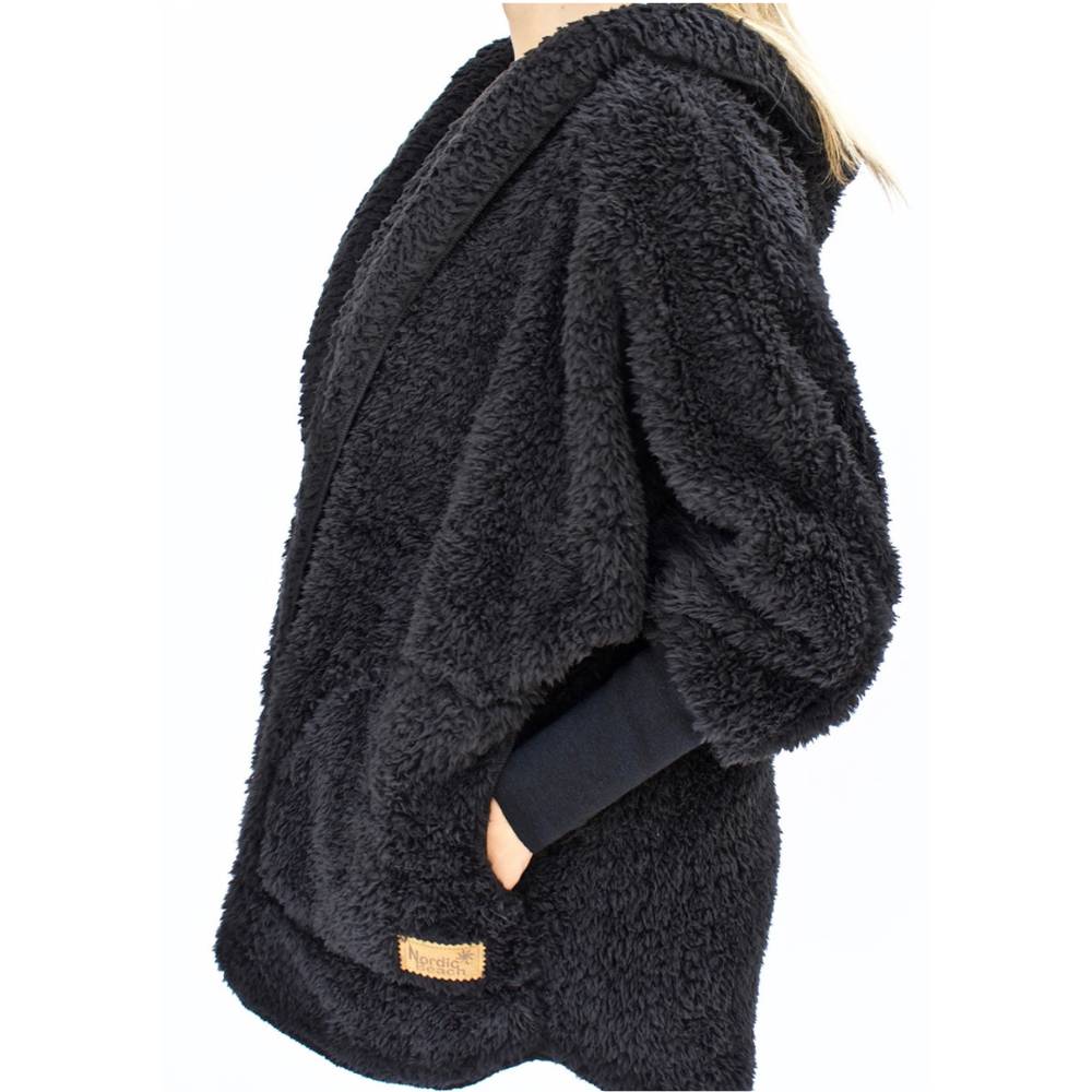 Sherpa Wrap in Black Licorice by Nordic Beach