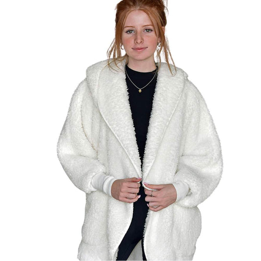 Sherpa Wrap in Nordic Snow by Nordic Beach