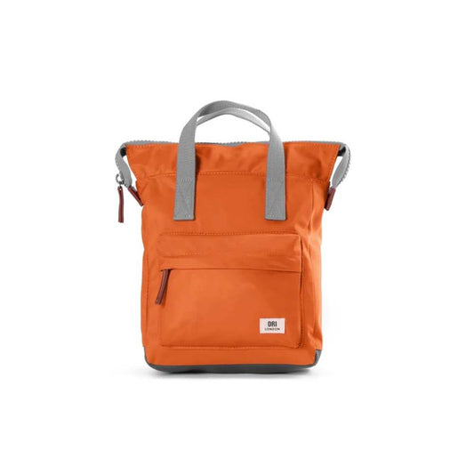 Bantry Small Recycled Canvas Backpack in Burnt Orange by ORI London