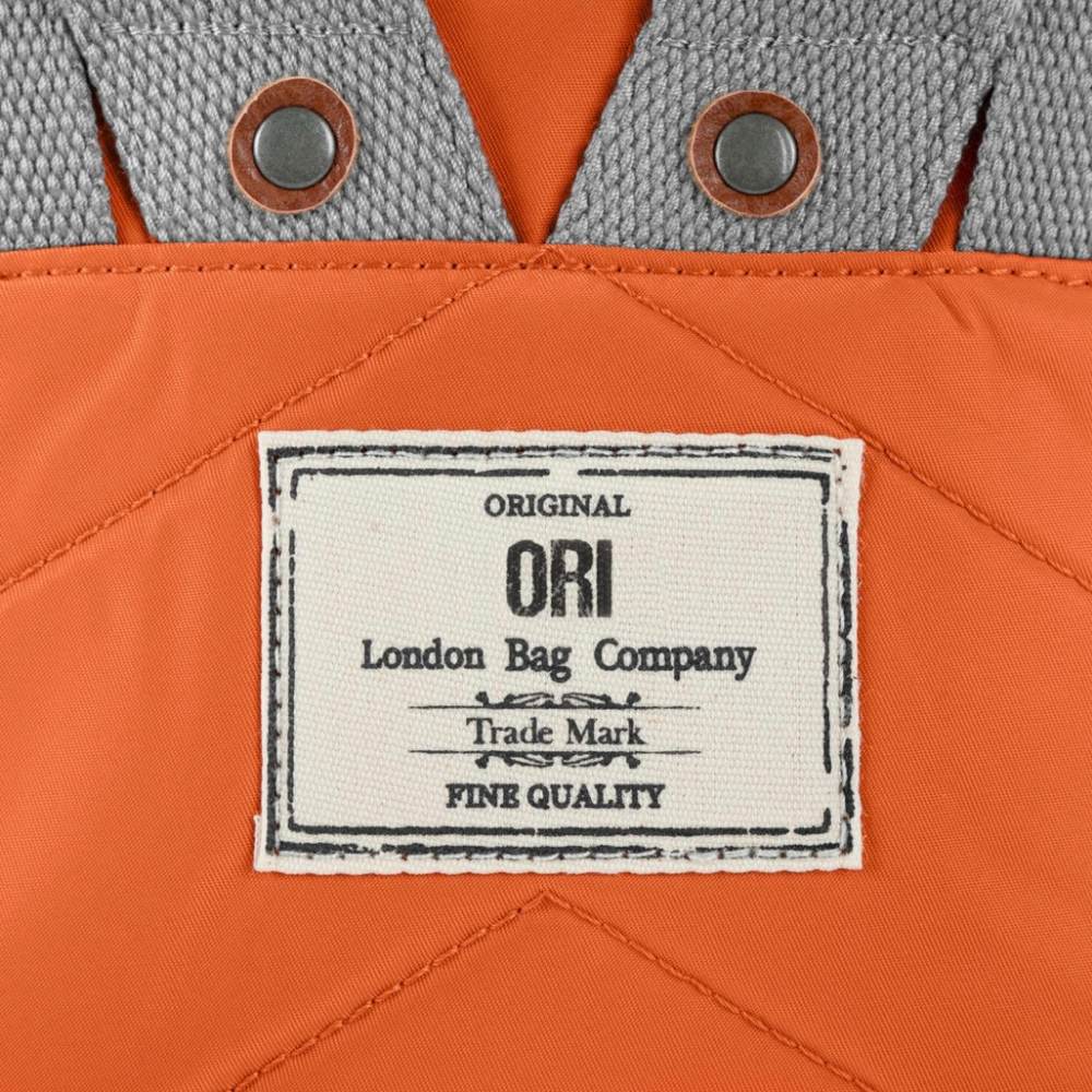 Bantry Small Recycled Canvas Backpack in Burnt Orange by ORI London