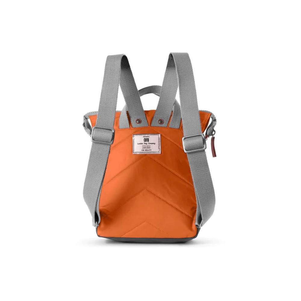 Bantry Small Recycled Canvas Backpack in Burnt Orange by ORI London