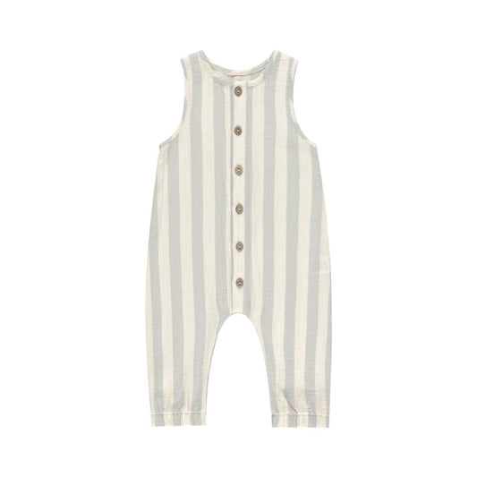 Sky Stripe Woven Jumpsuit by Quincy Mae