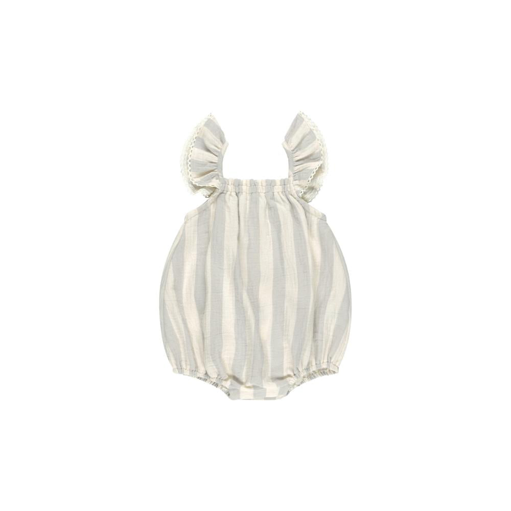 Sky Stripe Bonnie Romper by Quincy Mae