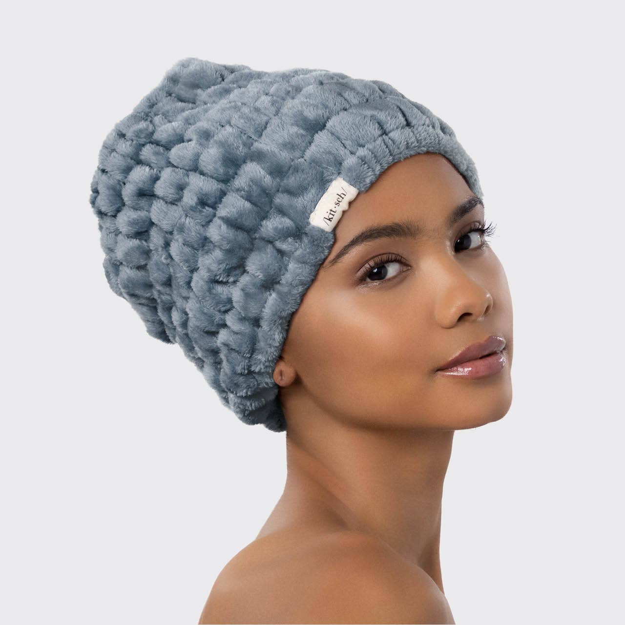 KITSCH - Extra Wide Spa Headband - Misty Blue