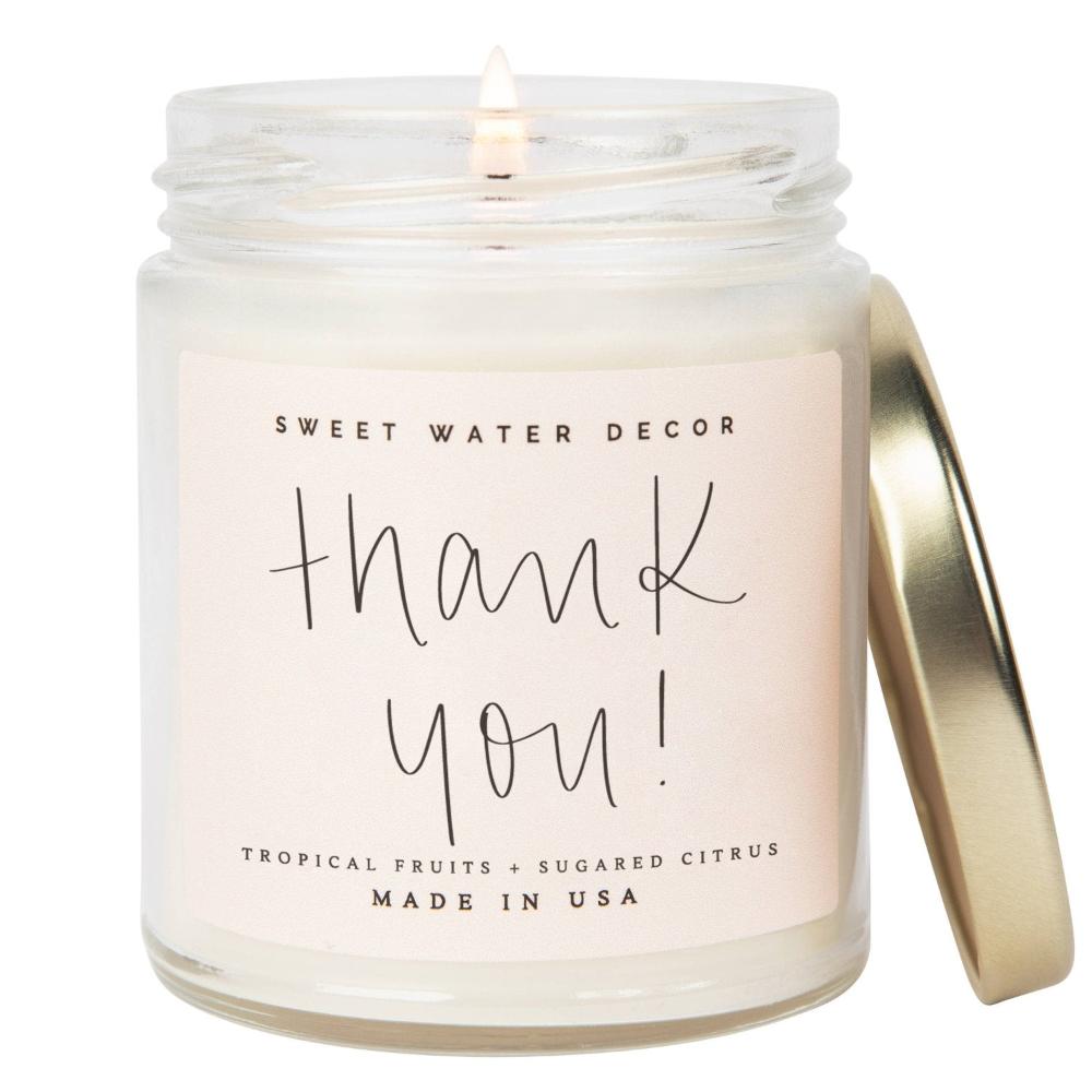 Thank you candle