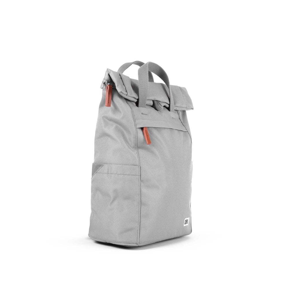 Finchley Medium Recycled Canvas Backpack in Smoke by ORI London