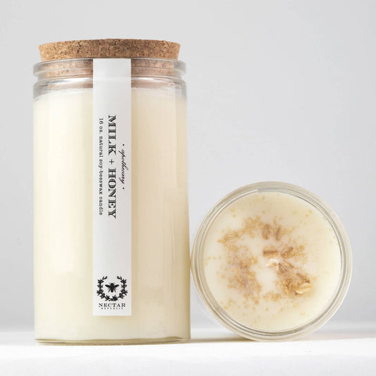 Nectar Republic Milk + Honey Apothecary Candle - Comforting