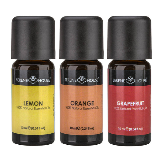 SERENE HOUSE - Citrus Set - 100% Natural Essential Oil Gift Set 10ml