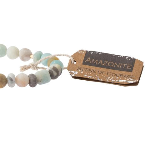 Scout® Amazonite Stone Bracelet - Stone of Courage - GRACEiousliving.com